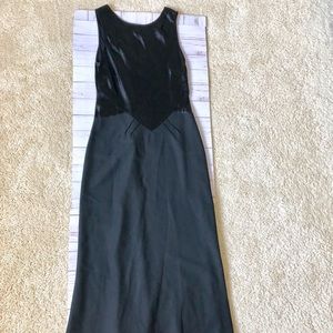 DKNY long black evening dress